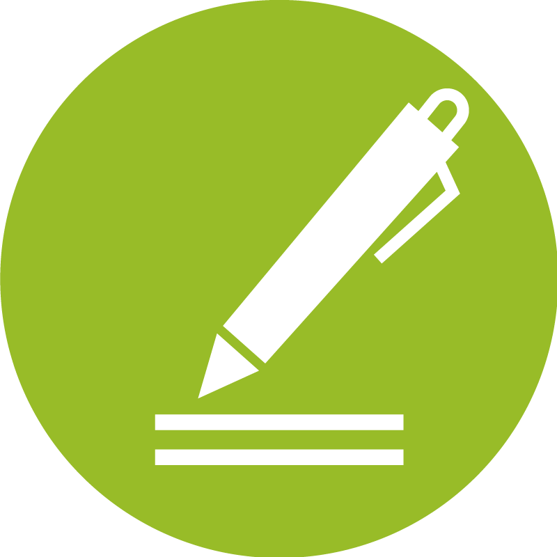 Icon mit Hinweisen zur Beschriftung der Proben für den Versand